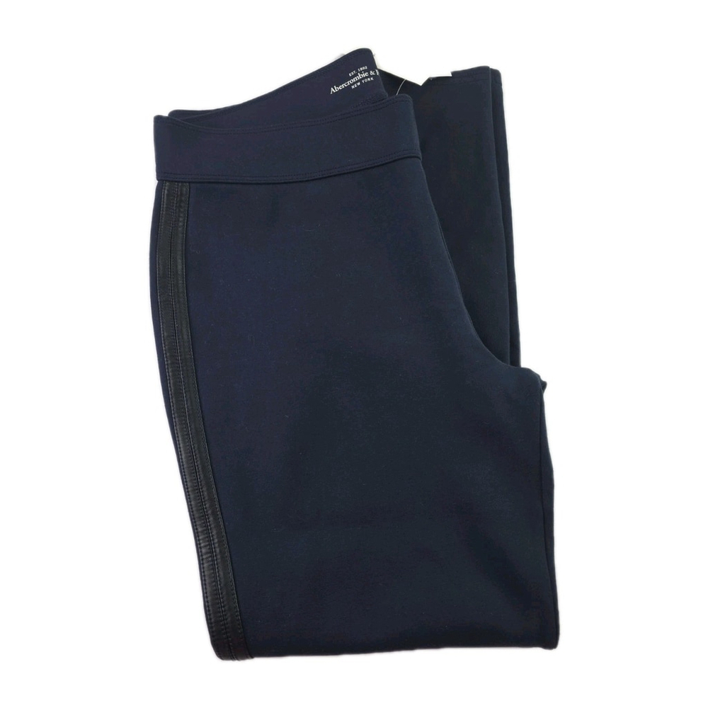 Abercrombie & Fitch Casual Ankle Leggings NWT Navy Blue Women's Size L